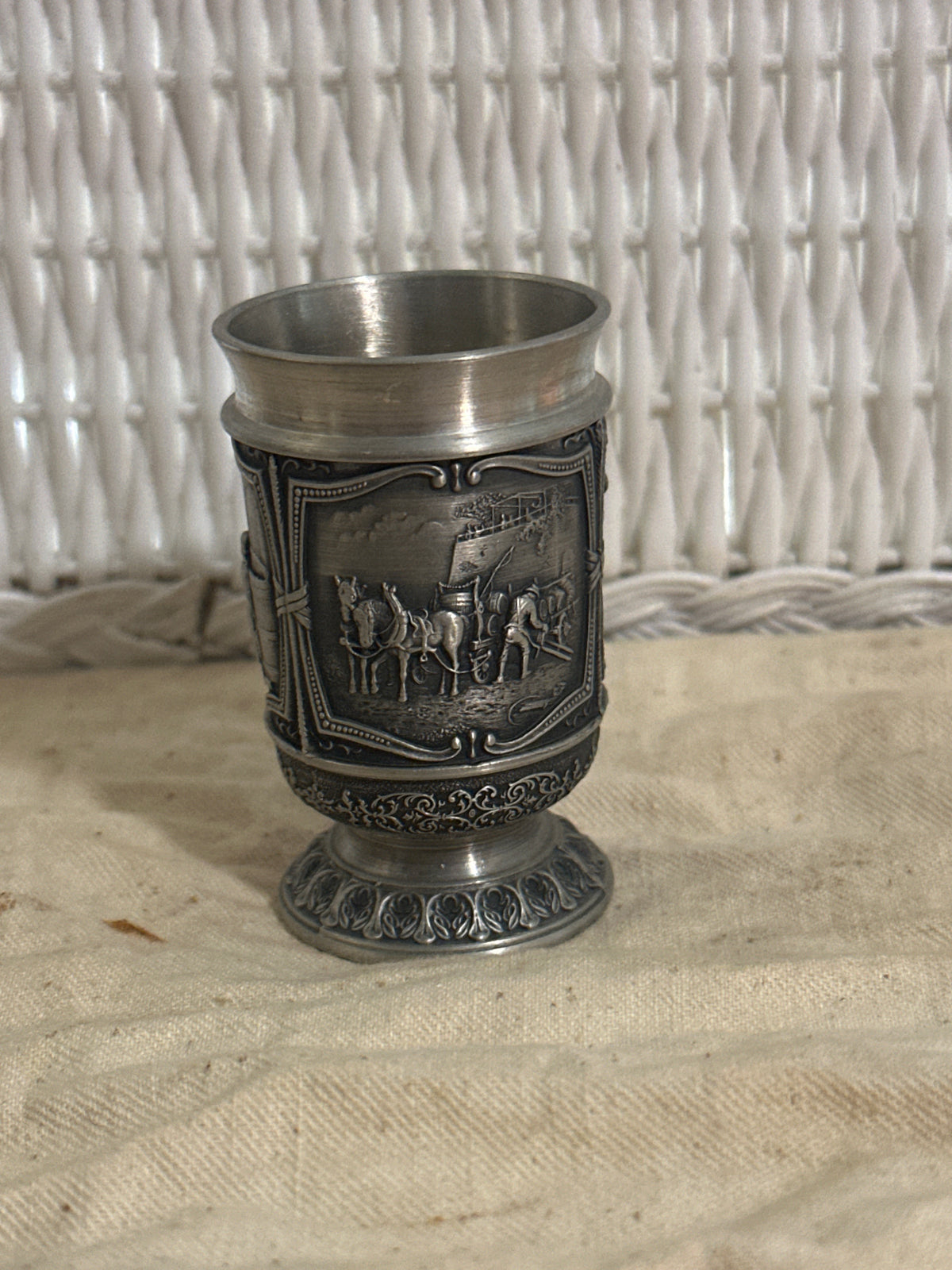 Pewter shot glass.  Vintage made in Germany