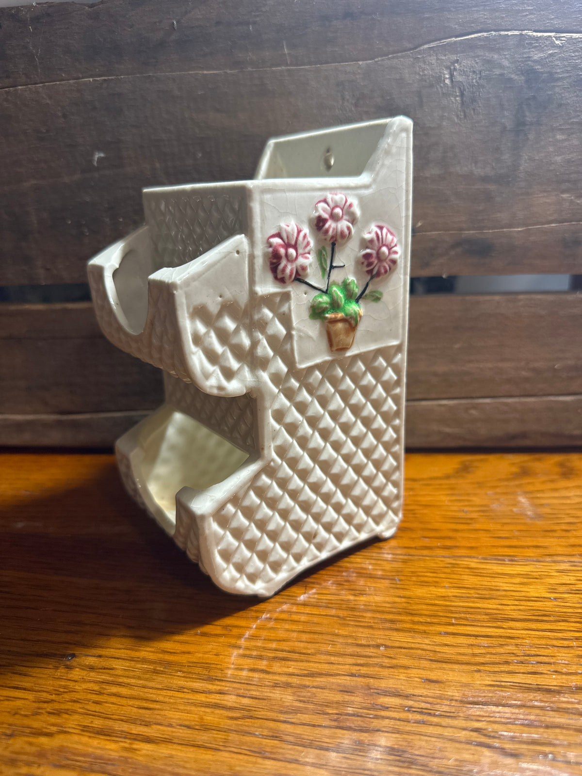 Ceramic match holder. Mid century
