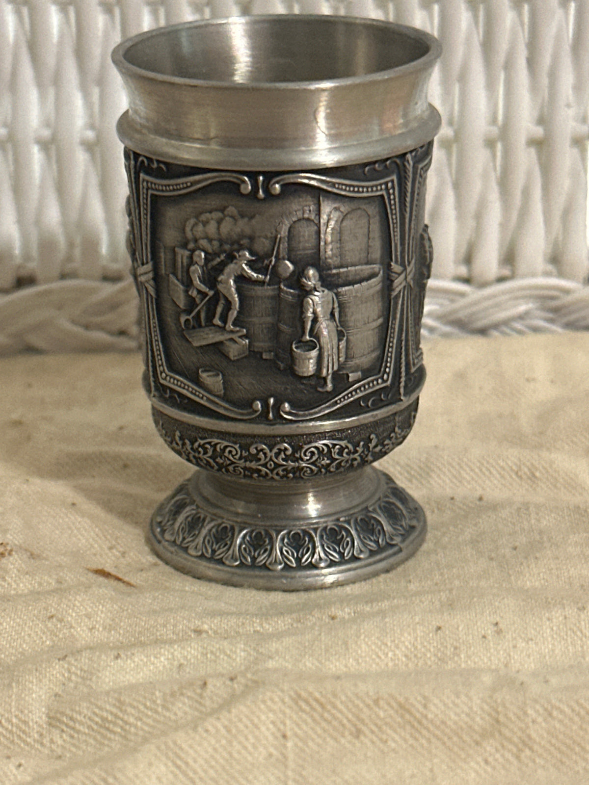 Pewter shot glass.  Vintage made in Germany