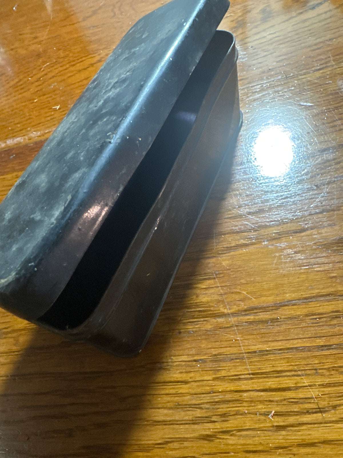 Black tin case 6”x2.5”