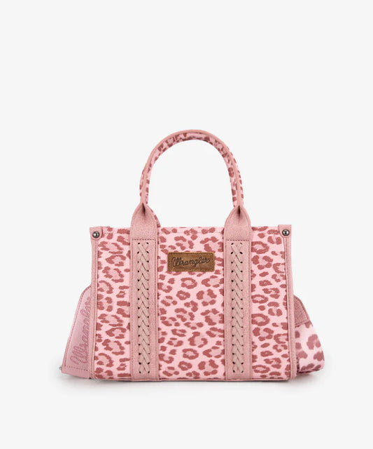 Wrangler Leopard Print Concealed Carry Tote Bag