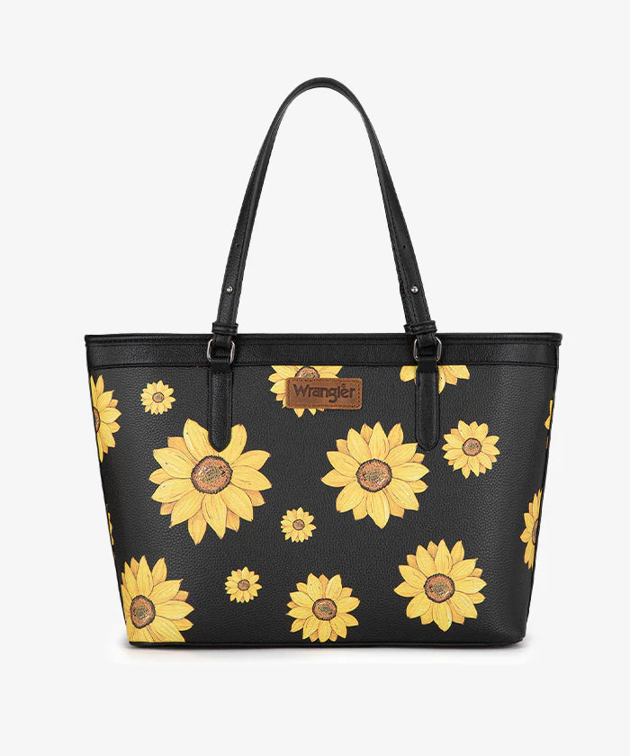 Wrangler Sunflower Print Wide Tote Bag