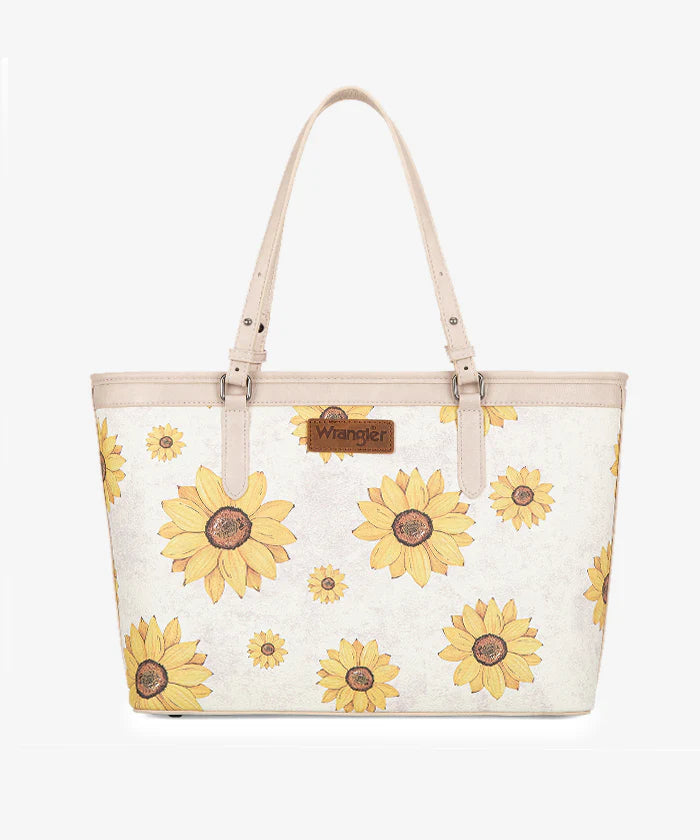 Wrangler Sunflower Print Wide Tote Bag
